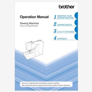 Brother Model XS2100 Operation Instruction Manual Instant Download