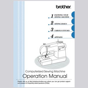 Brother SQ-9050 - SQ9050 Operation Instruction Manual Instant Download