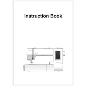 Janome Memory Craft 400E - MC400E Operation Instruction Manual PDF Instant Download