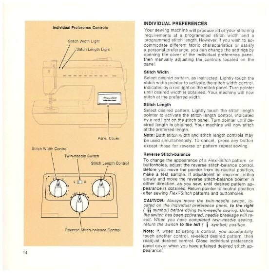 Singer Athena 2000 Sewing Machine Manual Owners User