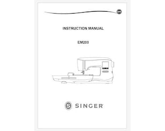 Singer Quantum Stylist EM200 Operator's Instruction Manual PDF Download
