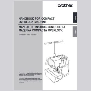 Brother 5234PRW Overlock Operation Instruction Manual Instant Download