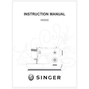 Singer Model HD500 Heavy Duty Instruction Manual Instant Download