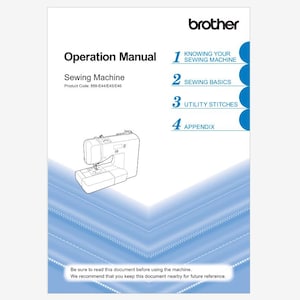 Brother XS2070 and XS2080 Operation Instruction Manual Instant Download