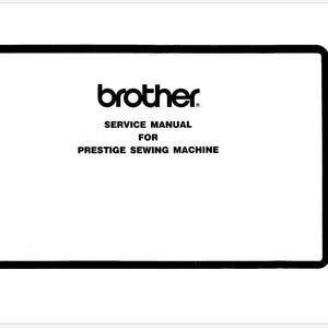 Brother 30 Prestige Service and Adjustment Manual Instant Download