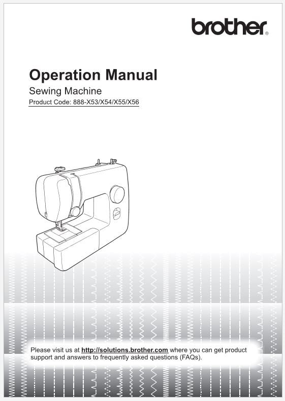 Brother JS1400 JS1410 and JS1420 Instruction Manual Instant Download Etsy