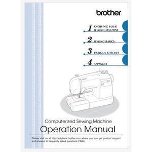 Brother SQ-9000 or SQ9000 Operator&#39;s Instruction Manual Instant Download