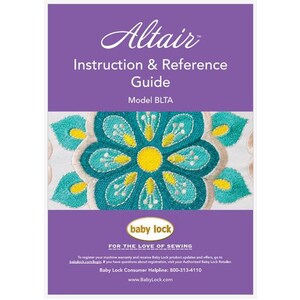 Baby Lock Altair BLTA Instruction Manual PDF Instant Download