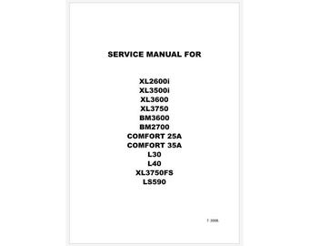Brother XL2600, XL2610 AND XL2620 Adjustment Service Manual Instant Download