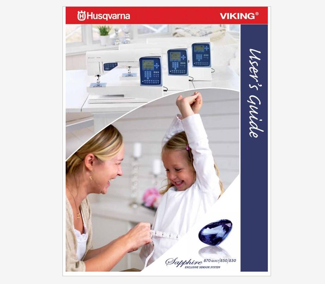Husqvarna Viking Sapphire 830 850 870q 870 Quilt Instruction