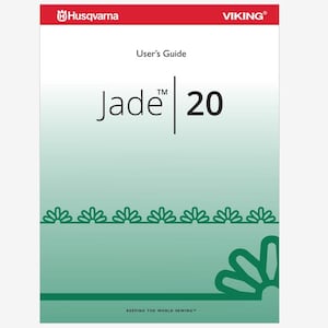 Husqvarna Viking Designer Jade 20 Operation Instruction Manual Instant Download