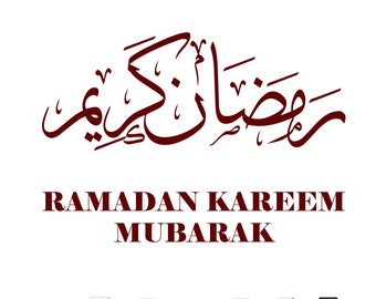Ramadan Kareem Mubarak رمضان كريم مبارك