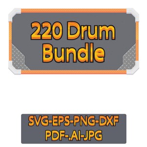 Drum SVG Bundle 200+ Drums Bundles Cricut SvG Files, Music Instruments Clip Art, Drums PNG, DxF, Cut File Ai Jpg EPS Silhouette