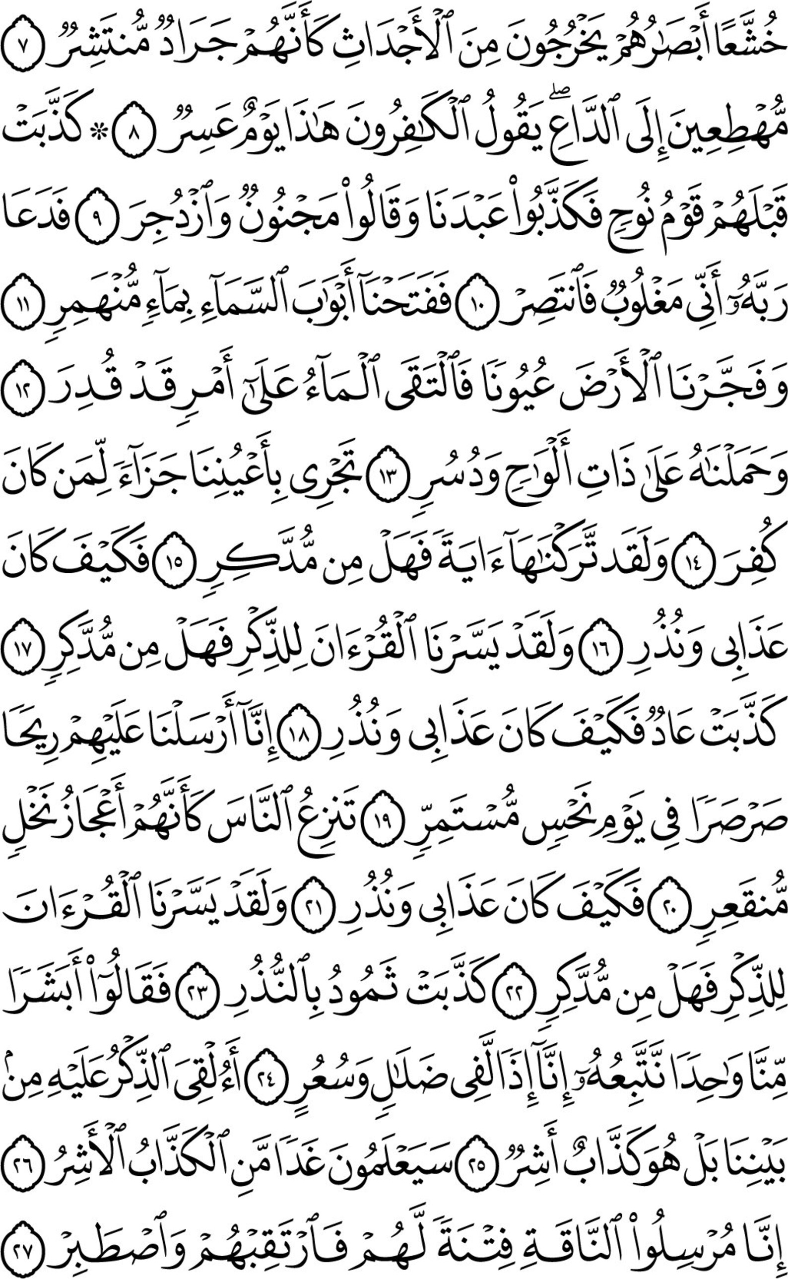 Surah Al-qamar Vector – Arabic Calligraphy, SVG, PNG (digital Download ...