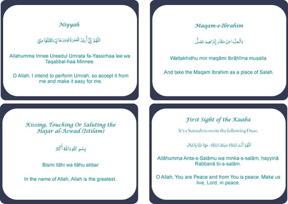 Carte Umrah Dua - Guide étape Par étape Avec