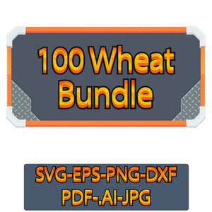 Paquete SVG de trigo: imágenes prediseñadas de grano, diseño de cebada, archivos de corte, silueta, Cricut, semillas: descarga instantánea, archivos de corte PNG, vector, eps, dxf, .AI