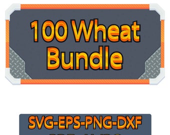 Wheat SVG Bundle - Grain Clipart, Barley Design, Cut Files, Silhouette, Cricut, Seeds - Instant Download, PNG Vector Eps Dxf .AI Cut Files