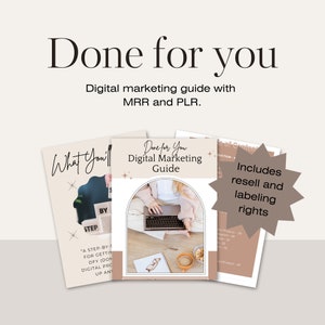 Done for You: Digital Marketing Guide/eBook with Master Resell Rights (MRR) and Private Label Rights (PLR), Sell as your own, passive profit