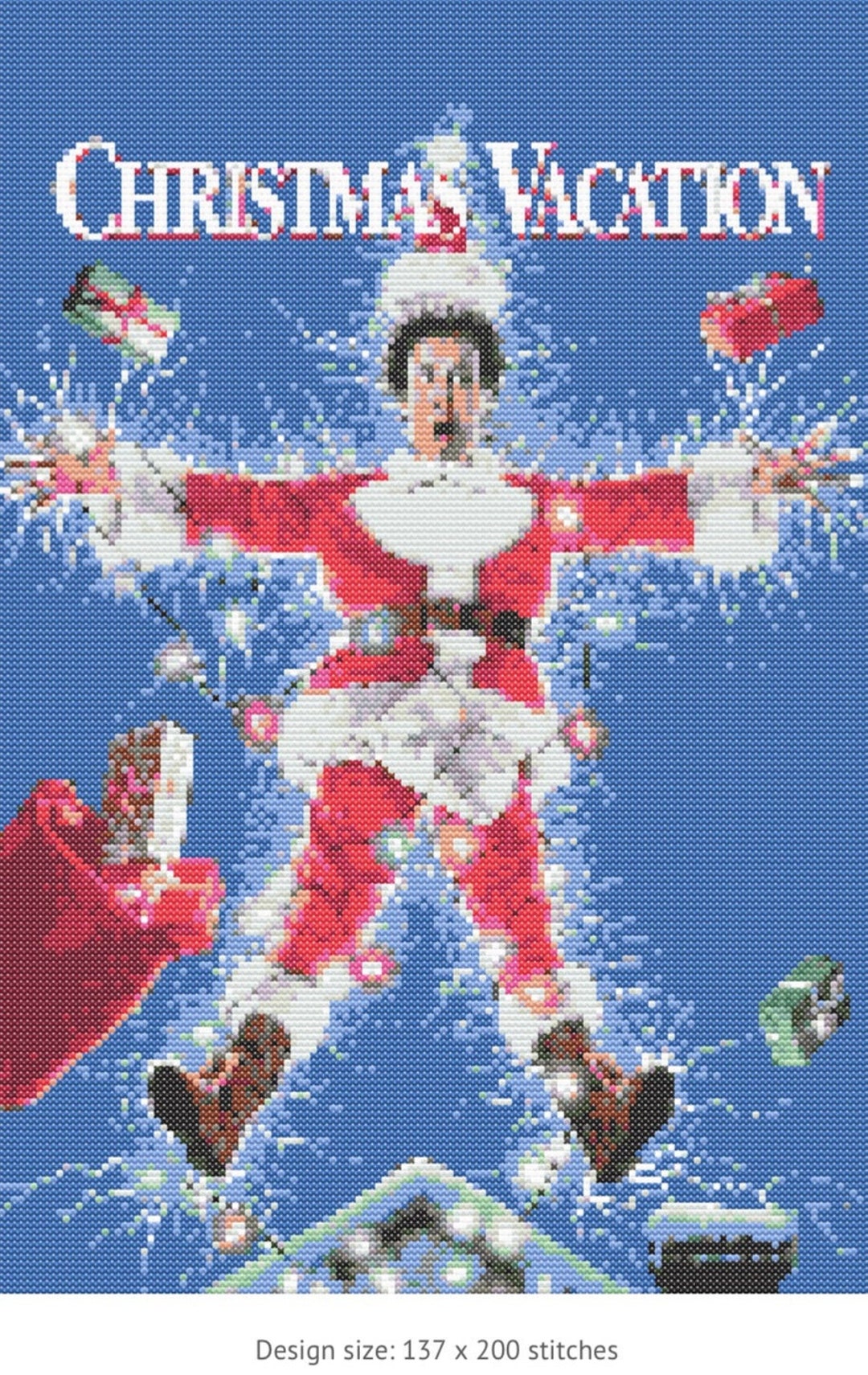 Christmas Vacation Cross Stitch Pattern Pdf Etsy