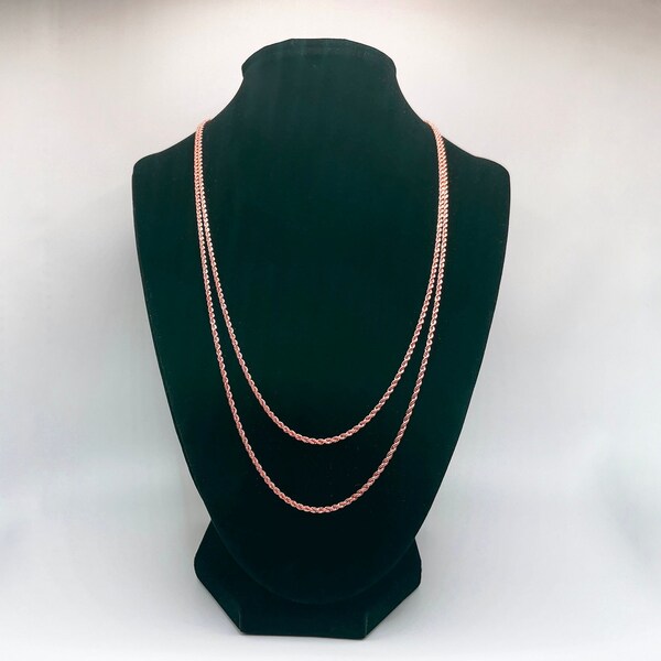Thick rose gold rope chain Clearance
