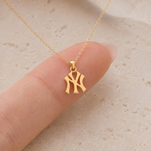 Ny Yankees Pendant 14k Gold - Etsy