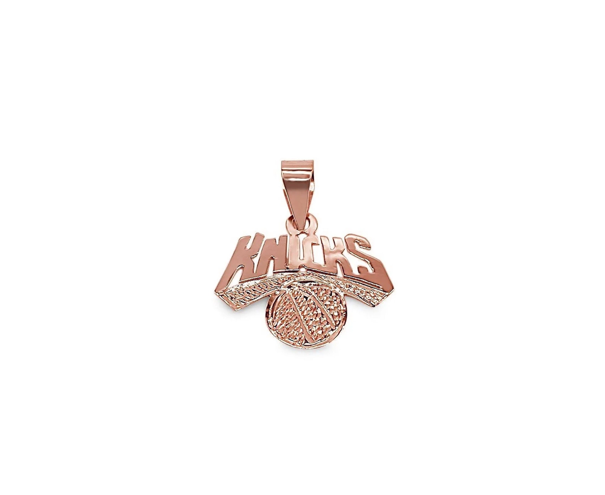 14k ny charm ネックレストップ　New York 14K Gold NY Knicks Pendant| Dainty Solid 14K Gold Pendant