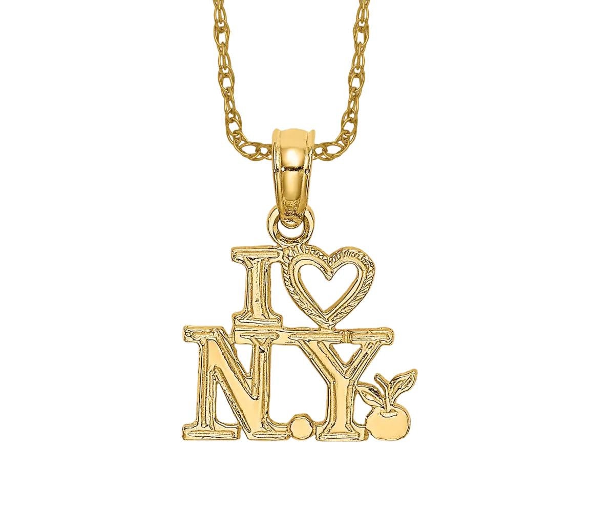 I Love Ny Necklace - Etsy