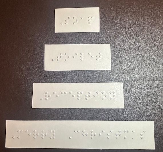 Custom Braille Label Stickers 