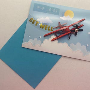 Cartão tátil "Melhoras" UEB grau 1 Braille