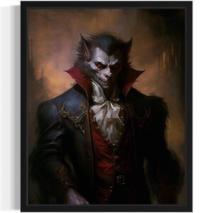 Lycan Kunstdruck, gruselige Gothic Wand-Dekor-Malerei-Dekor-Foto