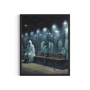 Walking Dead Kunstdruck, Gruselige Gothic Wand Kunst Gemälde Dekor Foto