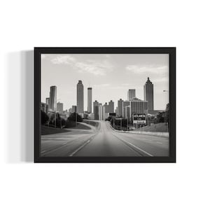 Georgia Atlanta Skyline States Art Print, Living Room Wall Art Poster, Original Painting Artwork Decor