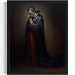 Dracula Kunstdruck, gruselige Gothic Gruselige Wand Kunst Malerei Dekor Foto