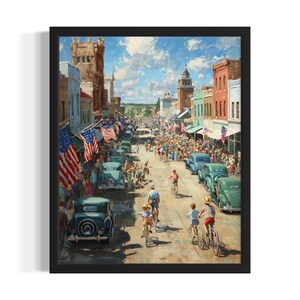 Kansas USA States Art Print, Living Room Wall Art Poster, Original Painting Artwork Decor
