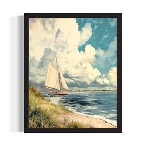 Maryland Eastern Shore States Art Print, Living Room Wall Art Poster, Original Painting Artwork Decor
