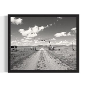 Minnesota Cowboy Ranch States Poster Art Print, Living Room Wall Art Poster, Original Painting Artwork Decor