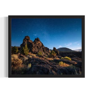 Idaho Craters of the Moon States Art Print, woonkamer muurkunstposter, origineel schilderij artwork decor
