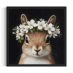 Eichhörnchen Kinderzimmer Tier Poster Art Print, Wohnzimmer Wand Kunst Poster, Originale Malerei Kunstwerk Dekor