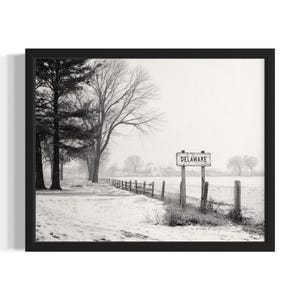 Delaware Countryside States Art Print, Living Room Wall Art Poster, Original Painting Artwork Decor