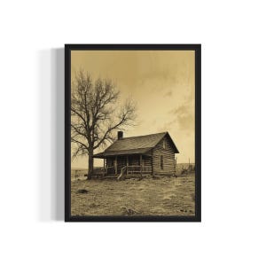 Cabin Car Poster Art Print, Vintage Gothic Wall Art Painting Decor Photo