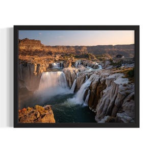 Idaho Shoshone Falls States Art Print, woonkamer muurkunstposter, origineel schilderij artwork decor