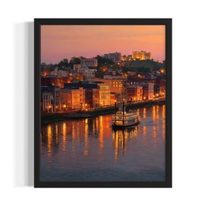 Mississippi Vicksburg States Poster Art Print, Living Room Wall Art Poster, Original Painting Artwork Decor