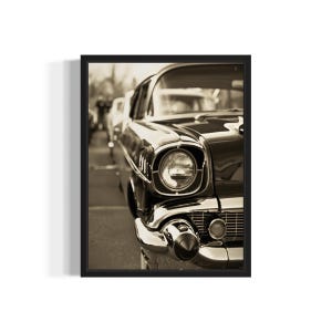 Classic Car Poster Art Print, Vintage Gothic Wall Art Painting Decor Photo