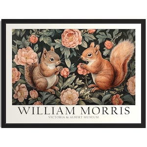 Eichhörnchen Morris Tiere Poster Kunst Druck, Wohnzimmer Wand Kunst Poster, Originale Malerei Kunst