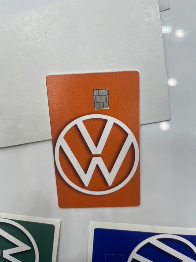 Volkswagen VW Logo Credit Card Decal Etsy