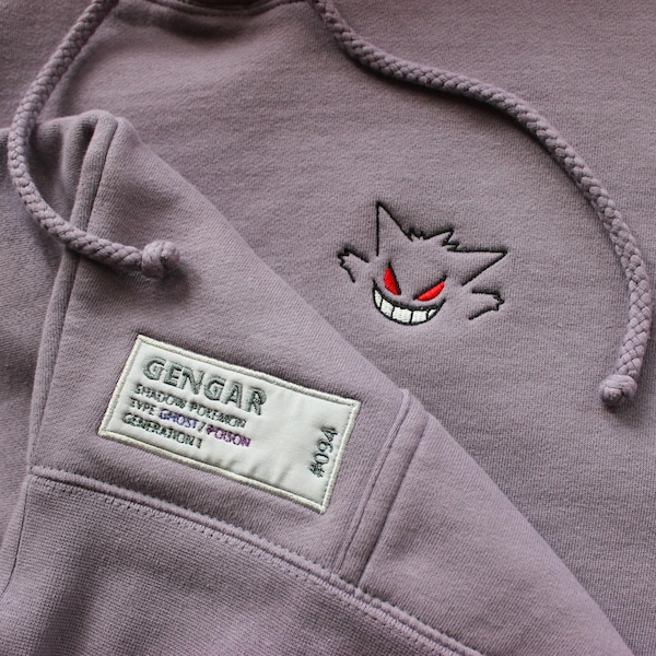 Gengar Pokemon inspiriert Hoodie / Shirt