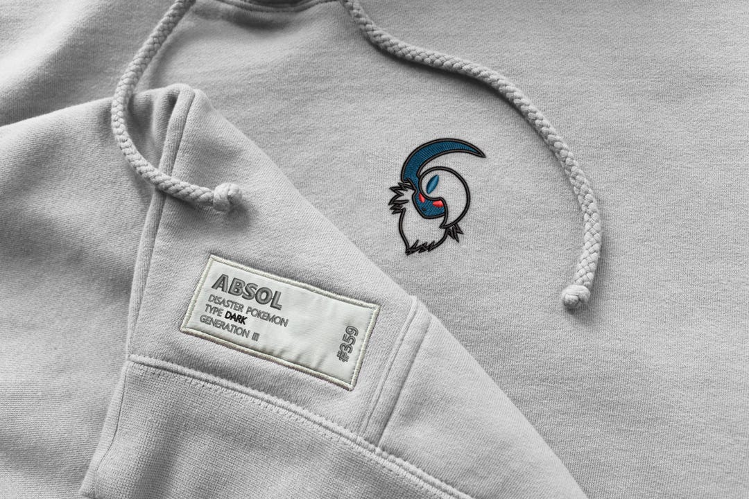 Absol Pokemon Inspired Hoodie - Etsy