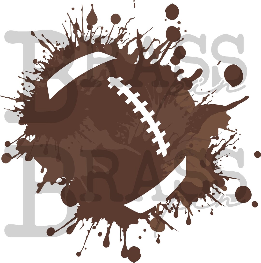 Red Splatter Football Splatter Football Design: PNG, Digital Download - Etsy