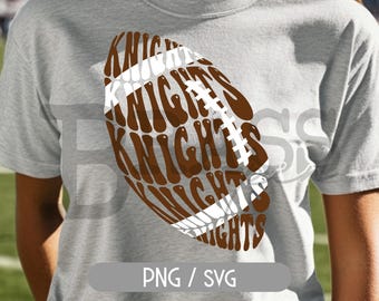 Knights Retro Football Design – PNG & SVG Digital Download