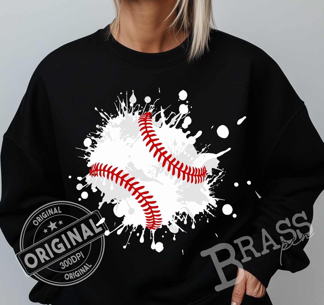 Ink Splatter Baseball Splatter Baseball Design: PNG, Digital Download - Etsy